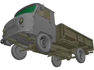 UAZ 452d 3D Model preview