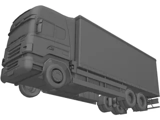 Scania Truck 3D Model preview