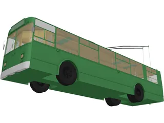 Trolleybus Russian 3D Model preview