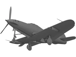 COBRA Airplane 3D Model preview