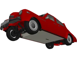 Gaz-M20 Pobeda (1970) 3D Model preview