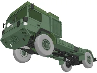 MAN Military Truck 3D Model preview