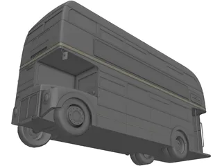 London Bus 3D Model preview