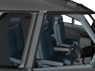 Airbus A300-600 Cockpit 3D Model preview
