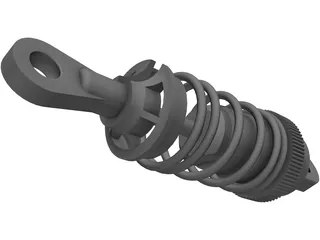 RC Car Model Shock Absorber 3D Model preview