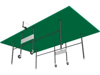Pinpong Table 3D Model preview