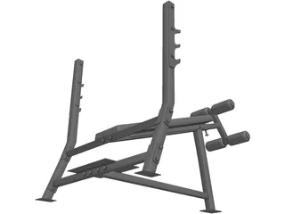 Bench Press 3D Model preview