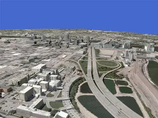 Cedar Rapids City 3D Model preview