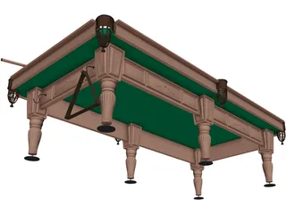 Billiard Table Rio 3D Model preview