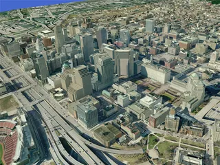 Cincinnati City 3D Model preview