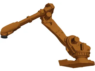 Robot 6 Axis 3D Model preview