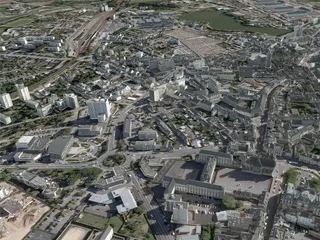 Vannes City (France) 3D Model preview