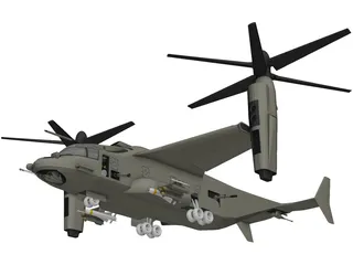 Bell-Boeing V-22 Osprey 3D Model preview