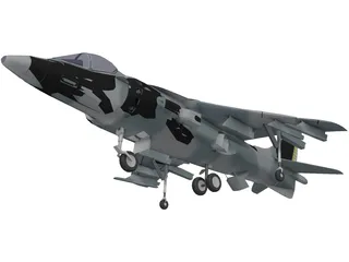 BAE AV-8A 3D Model preview