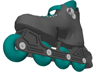 Roller Skate AZ-912 Yonex 3D Model preview