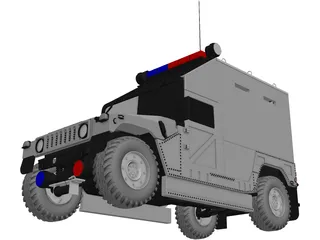 SWAT Car 3D Model preview
