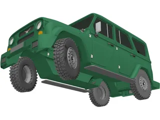 UAZ Hunter 3D Model preview