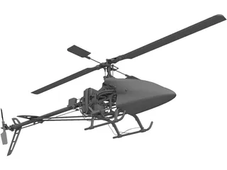 RC Helicopter 3D Model preview