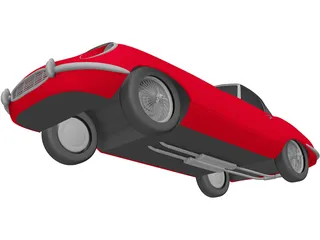 Jaguar E-type 3D Model preview
