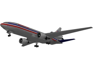 McDonnell Douglas DC-10 American Airlines 3D Model preview
