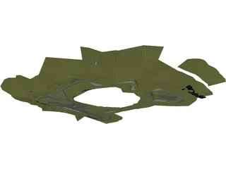 Hungaroring (Hungarian Race Track) 3D Model preview