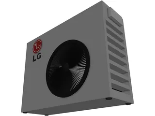 Air Conditioner LG Ext 3D Model preview