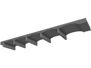 Old River Bridge 3D Model preview