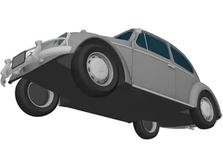 Volkswagen Beetle 3D Model preview