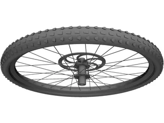 Wheel MTB Front 3D Model preview