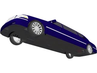 Lincoln Town Limousine (2003) 3D Model preview