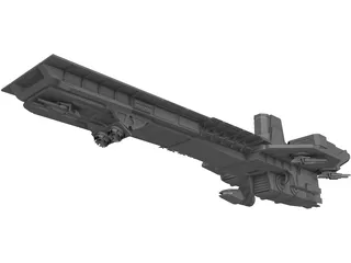 Alien Carrier 3D Model preview