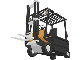 Forklift 3D Model preview