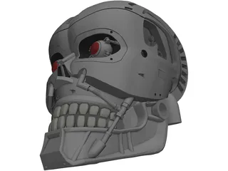 Terminator Head 3D Model preview