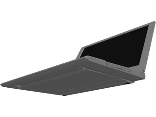 Notebook 3D Model preview