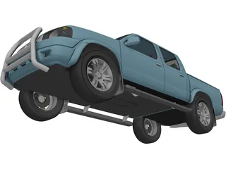 Nissan Navara D22 Turbo Pickup 3D Model preview