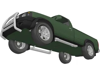 Nissan Navara D22 DX 4X4 3D Model preview