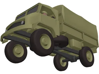 Mercedes-Benz Unimog 404 3D Model preview