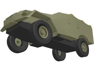 BTR 40 3D Model preview