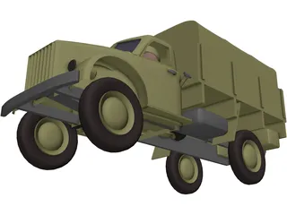 GAZ 63 3D Model preview