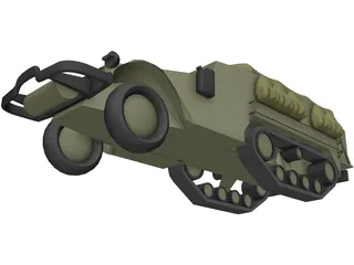 M3 Hulftruck 3D Model preview