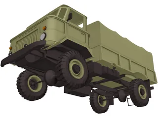 GAZ 66 3D Model preview