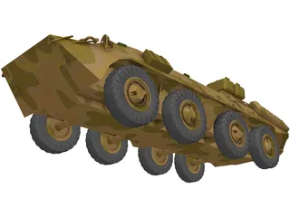 BTR-70 3D Model preview