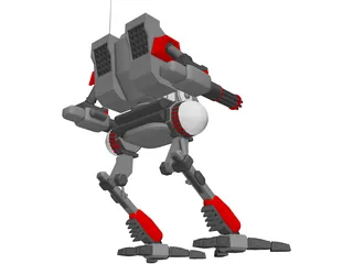 Vulture Mech 3D Model preview
