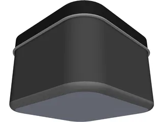 Drawn Metal Tin Can 3D Model preview