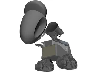 WALL-E and EVA 3D Model preview