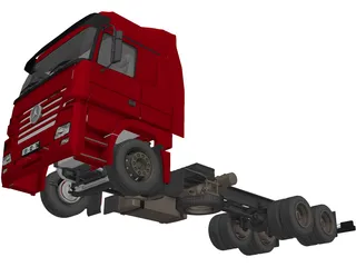 Mercedes-Benz Actros 3D Model preview