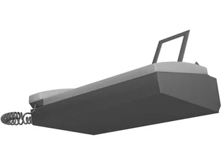 Sharp UX-BS60H Phone Fax Machine 3D Model preview
