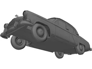 Gaz-21 Volga (1958) 3D Model preview