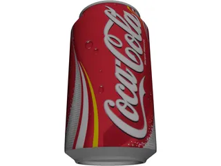 Coca Cola Coke Can 3D Model preview
