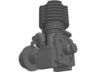 RC Motor Assembly 3D Model preview